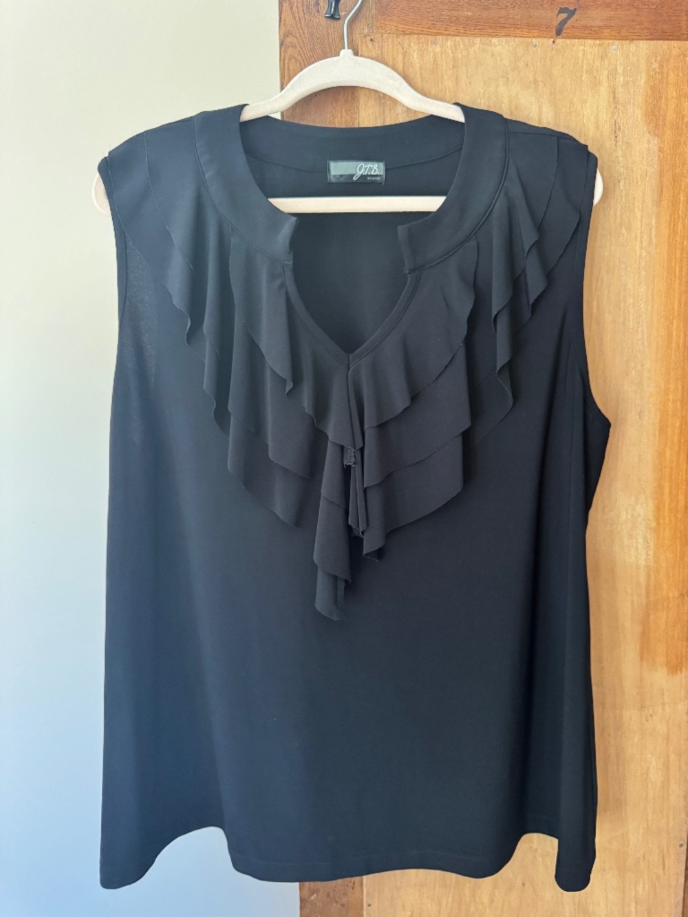 Black fringe top